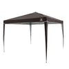 Tenda Gazebo Praia 3x3M Sanfonada Bel Aluminio - Marrom