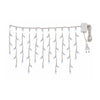 Cascata Decorativa LED Branco 140 LEDs Fio Transparente - 5m