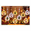 Cascata de Luz LED Natalina com 10 Bolas Decoradas  Personagem Sortido - LED Amarela (3m x 60cm)