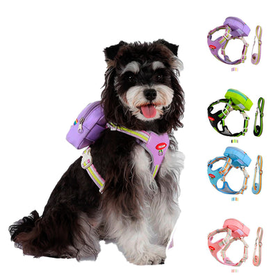 Peitoral com Bolsa  Pet M - Cores Diversas