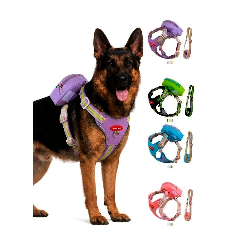 Peitoral com Bolsa  Pet GG - Cores Diversas