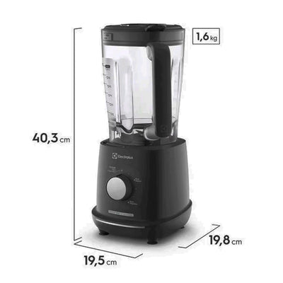 Liquidificador Electrolux 1000W 2.7L Efficient TriForce 5 Velocidades Cinza - 127V