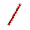 Conjunto de Bolas de Natal Plásticas Vermelhas 8cm - Kit com 12 Peças
