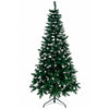 Árvore de Natal Tradicional Verde com Pontas Brancas - 210cm