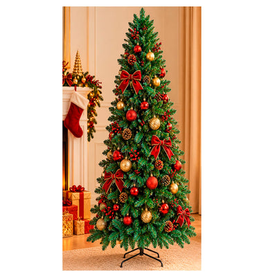 Árvore de Natal Tradicional Slim Verde - 210cm