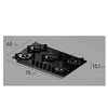 Cooktop 5 Bocas Gás Electrolux Mesa de Vidro Efficient Tripla Chama e Grade Aço Fosco (KE5GT) - Bivolt