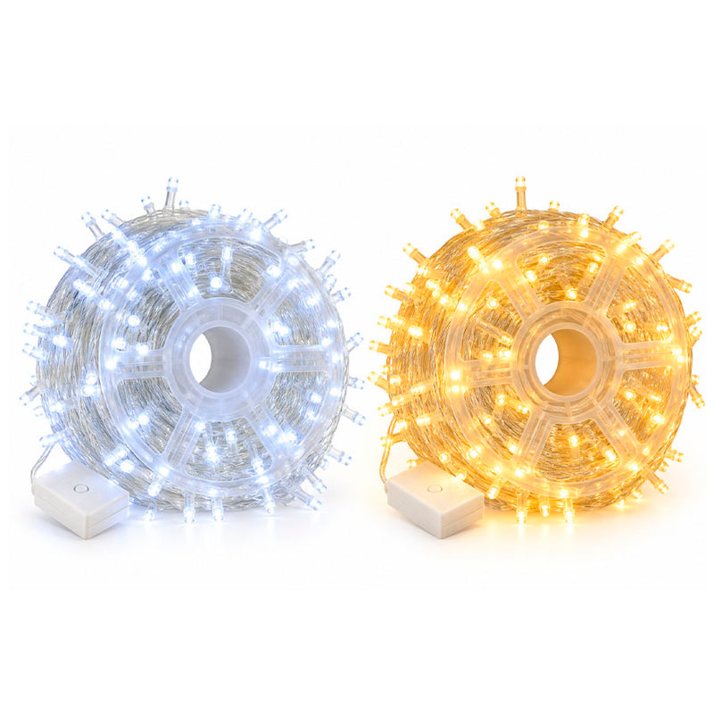 Pisca-Pisca Luz LED Carretel 500 Lâmpadas 50 metros Fio Transparente - Cores Sortidas