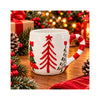 Caneca de Cerâmica Natalina Árvores 3D