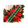 Conjunto de Bolas de Natal Plásticas Verdes 8cm - Kit com 12 Peças