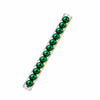 Conjunto de Bolas de Natal Plásticas Verdes 8cm - Kit com 12 Peças