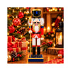 Boneco Quebra-Nozes Decorativo com Lança Dourada Natal - 25cm