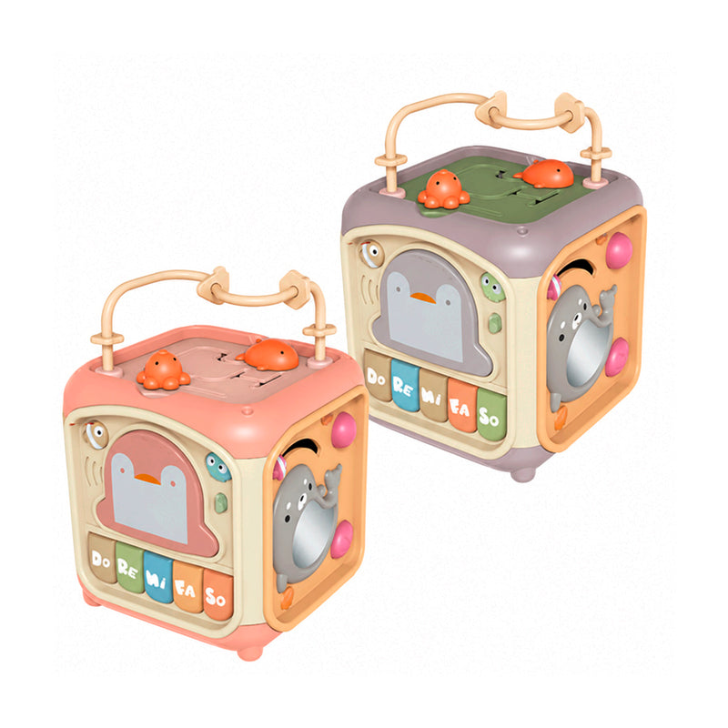 Cubo Divertido para Bebês Multifuncional 7 em 1( Cores Sortidas ) -Yins Kids
