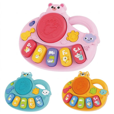 Mini Teclado Musical Modelos Sortidos  Infantil 2 em 1 para Bebês  1 Unidade - Yins Kids