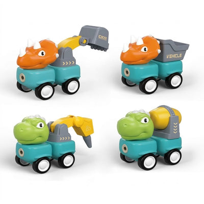 Carrinho de Construção Dino Magnético Colecionável 1 Unidade - Yins Kids