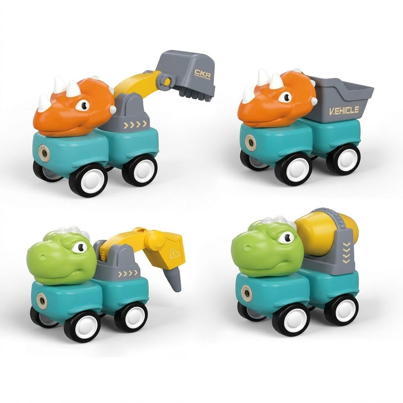 Carrinho de Construção Dino Magnético Colecionável 1 Unidade - Yins Kids
