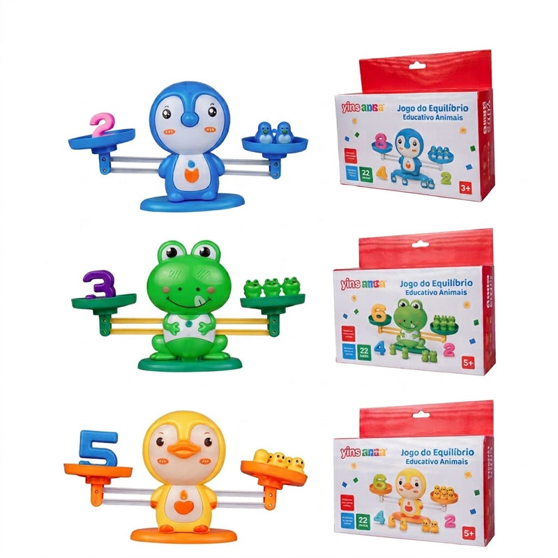 Mini  Jogo Do Equilíbrio Educativo  Animais Sortidos 1 Unidade  - Yins Kids