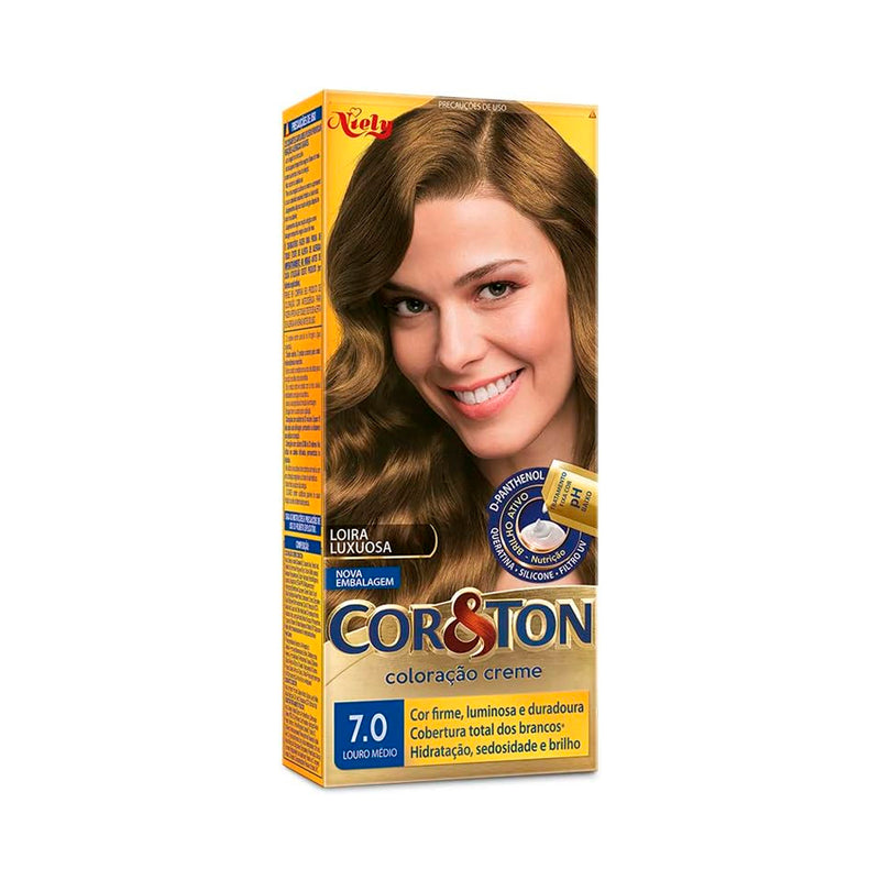 Tintura Creme Cor&Ton 7.0 Louro Médio