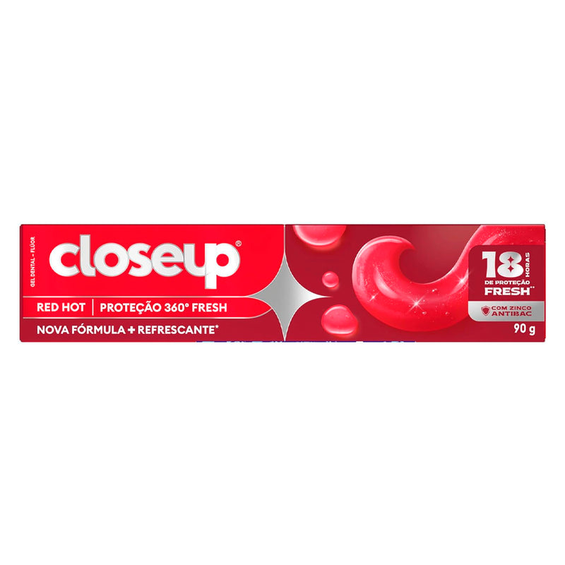 Close Up Creme Dental em Gel Closeup Proteção 360º Fresh Red Hot 90g