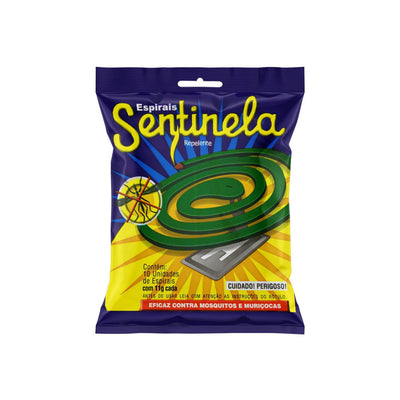 Repelente Espiral Sentinela Pacote com 10 unidades