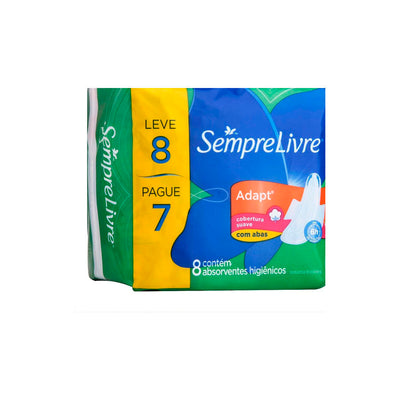 ABSORVENTE SEMPRE LIVRE ADAPT SUAVE COM ABAS L8P7