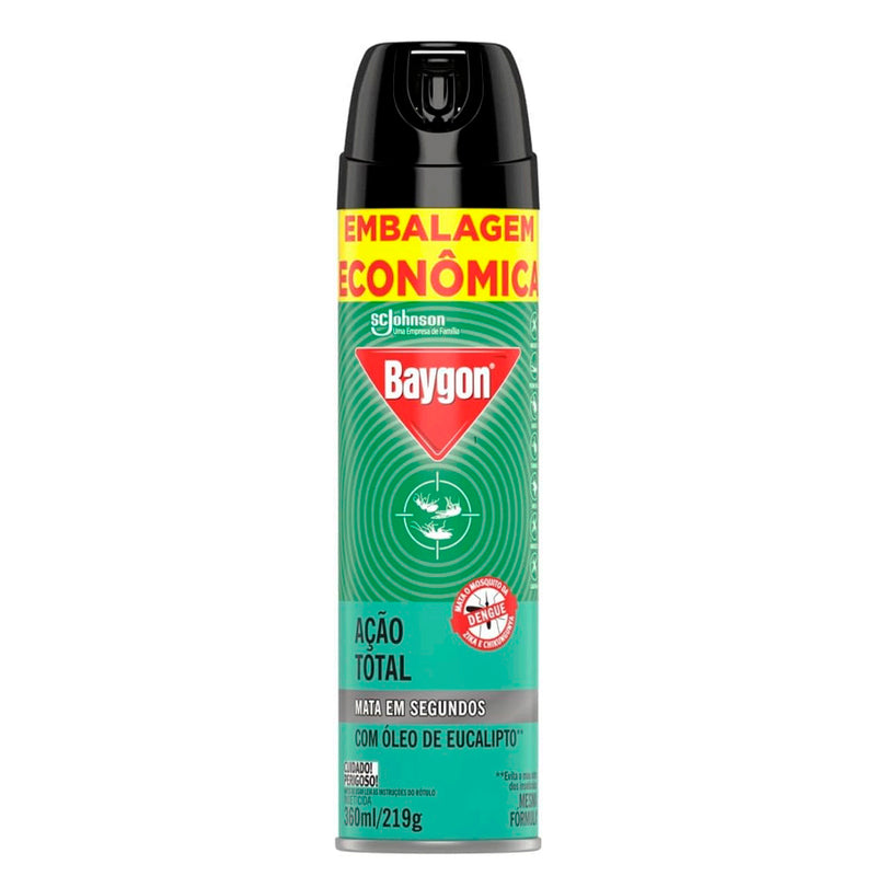 Baygon Inseticida Aerosol Ação Total Eucalipto 360ml