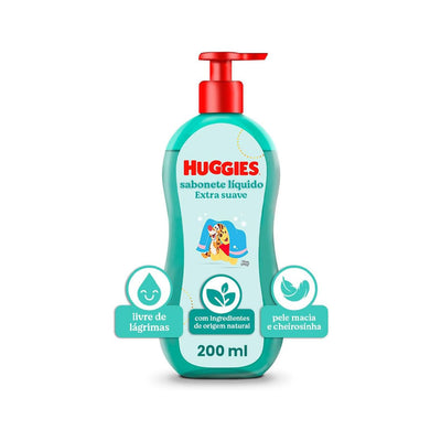 Sabonete Líquido Huggies Extra Suave 200ml