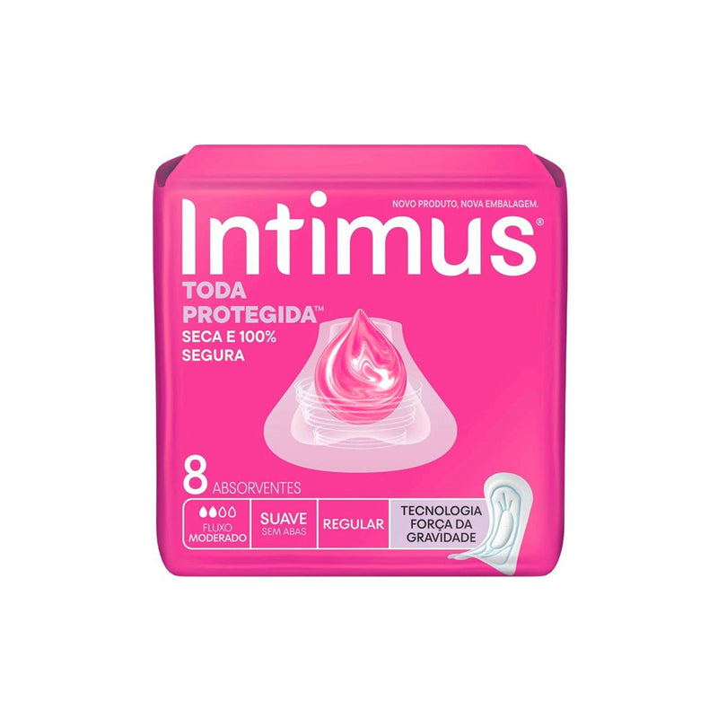 Absorvente Externo Intimus , Tripla Proteção Extra Suave sem Abas, 8 Unidades