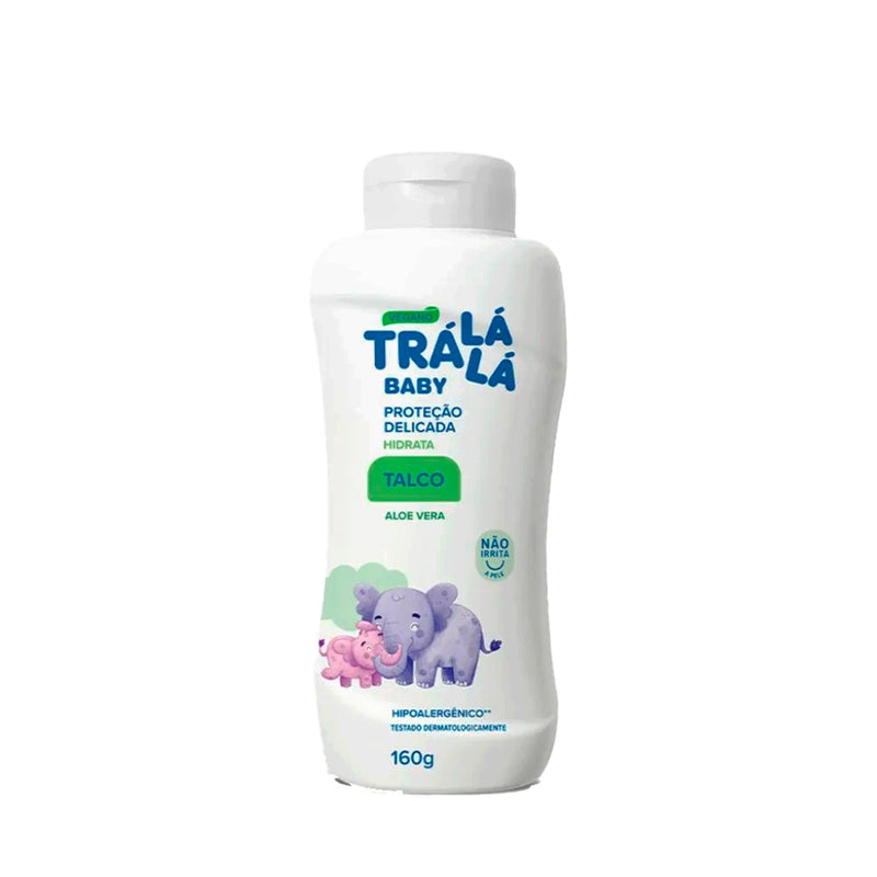 Talco Trá Lá Lá Baby Vegano Aloe Vera Hidrata - 160g