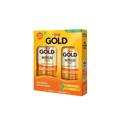 Kit Shampoo e Condicionador Niely Gold Nutrição Mágica