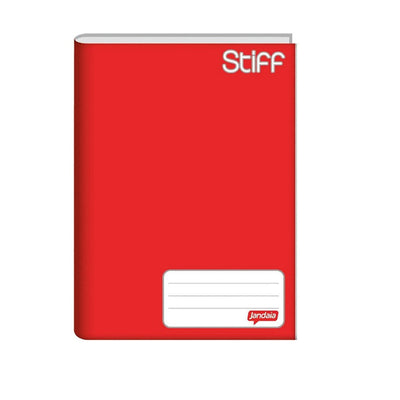 Caderno Brochurão Capa Dura 96 Folhas Vermelho Stiff -  Jandaia
