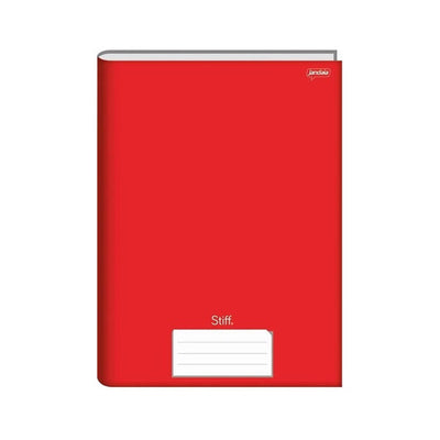 Caderno Brochurão Capa Dura 96 Folhas Vermelho Stiff -  Jandaia