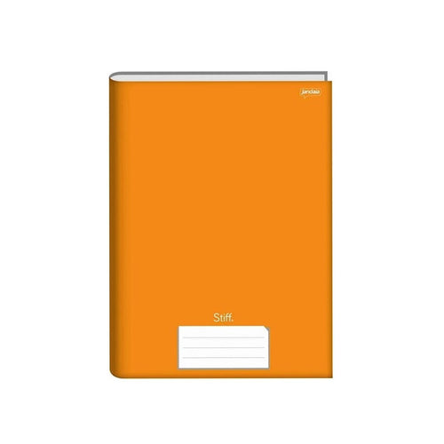 CADERNO BROCHURA UNIVERSITÁRIO STIFF LARANJA 96 FOLHAS -  JANDAIA.