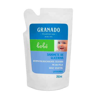 Granado Refil Sabonete Glicerina Bebê, Lavanda, 250ml