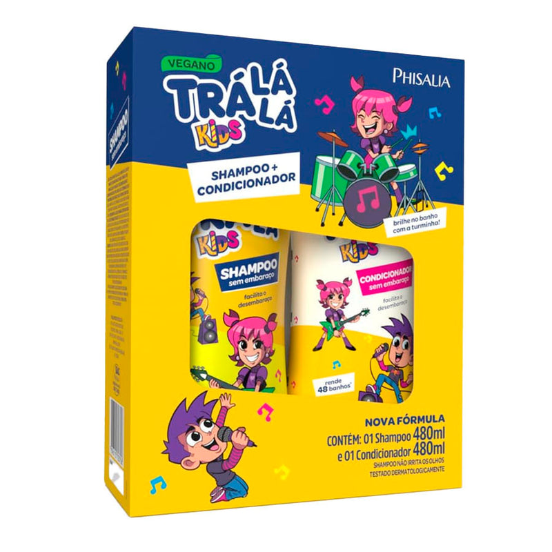 Kit Shampoo Sem Embaraço Personagem Trá Lá Lá Kids Amarelo
