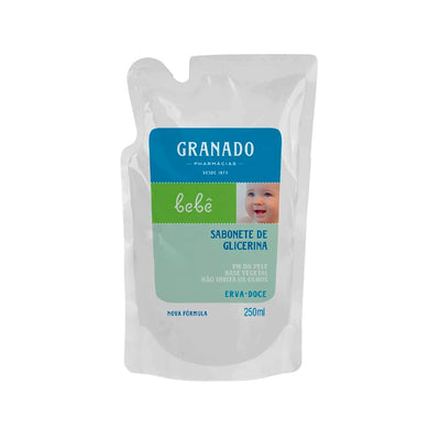 Sabonete Granado Refil  Glicerina Bebê, Erva Doce, 250ml