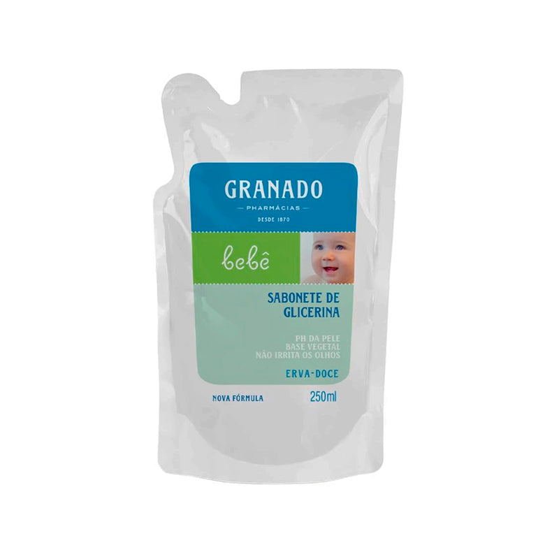 Sabonete Granado Refil  Glicerina Bebê, Erva Doce, 250ml