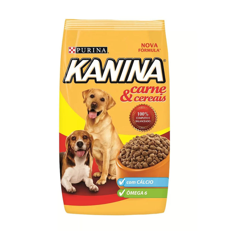 Ração Seca Kanina Cão Adulto sabor Carne e Cereais 15kg