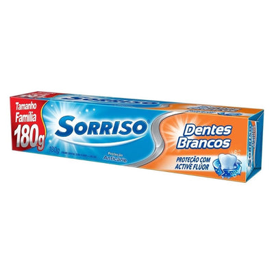 Creme Dental Sorriso Dentes Brancos Embalagem de 180g