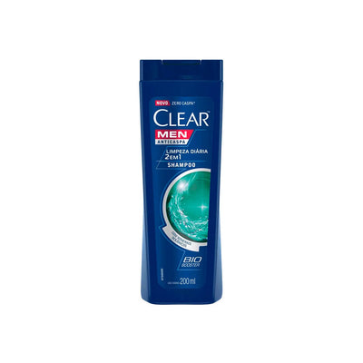 Shampoo Anticaspa Clear Mean Limpeza Diária 2 em 1 200ml