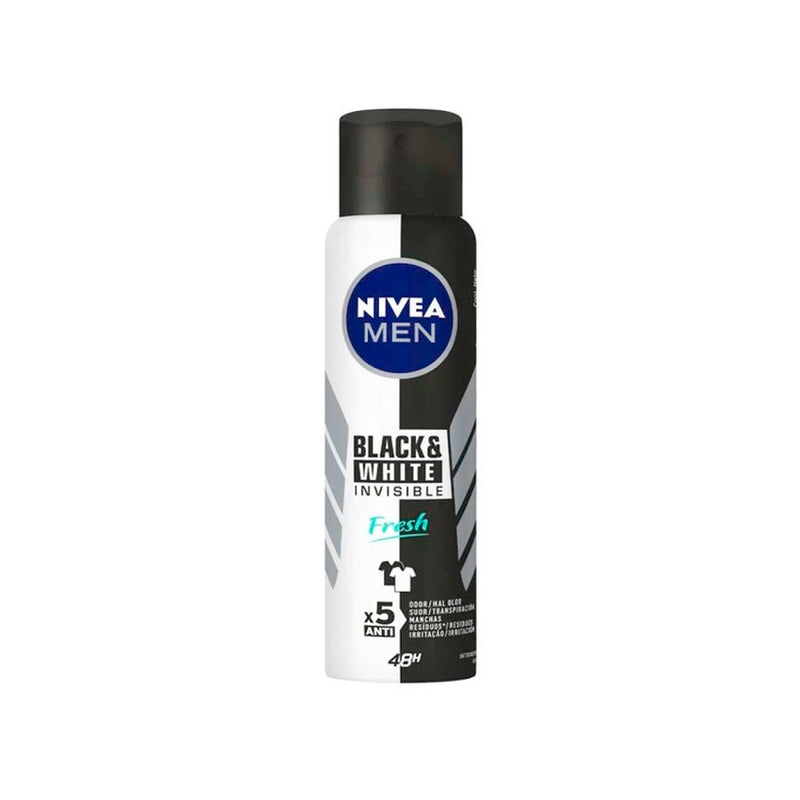Desodorante Aerossol Nivea Black & white Man Fresh150ML
