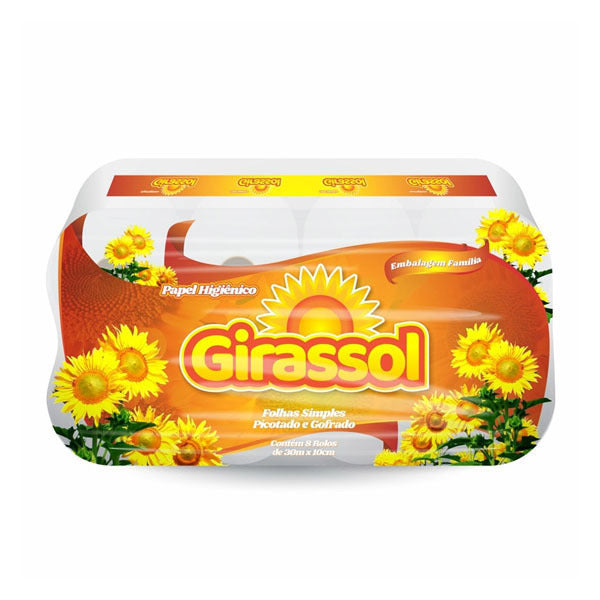 Papel Higiênico 8x8 Unidades -  Girassol