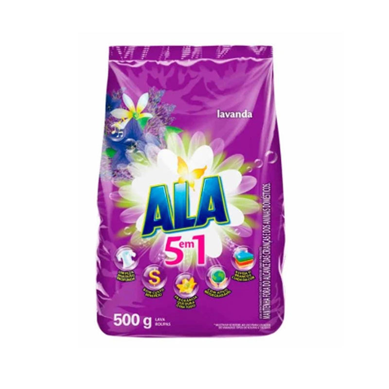 Lava-Roupas em Pó Ala 500g Lavanda