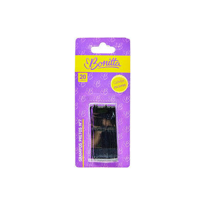 Grampo para Cabelo Preto N°7 - Bonitta