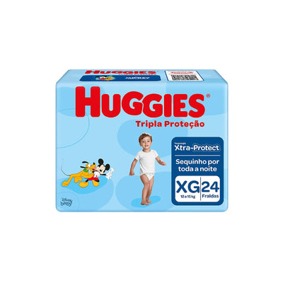 Fralda Huggies Tripla Proteção Xg - 24 Fraldas