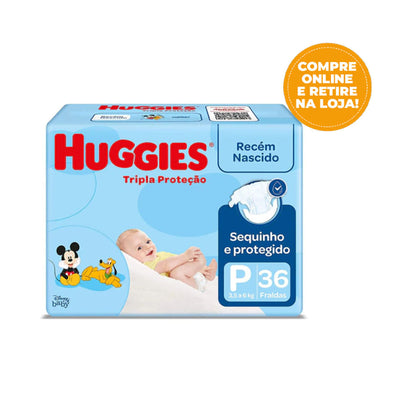 Fralda Huggies Tripla Proteção P 36 fraldas