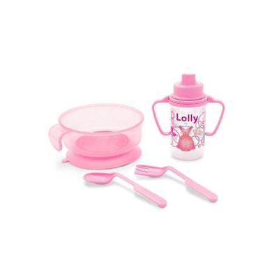 Kit Lolly Alimentação 04 Peças - Rosa