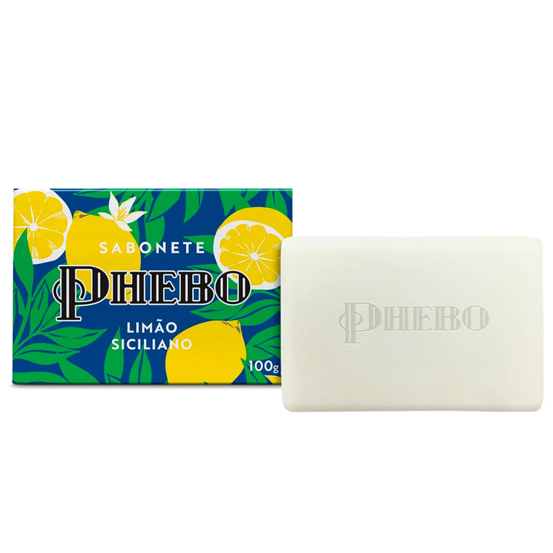 PHEBO Sabonete Limão Siciliano, Amarelo, 100g
