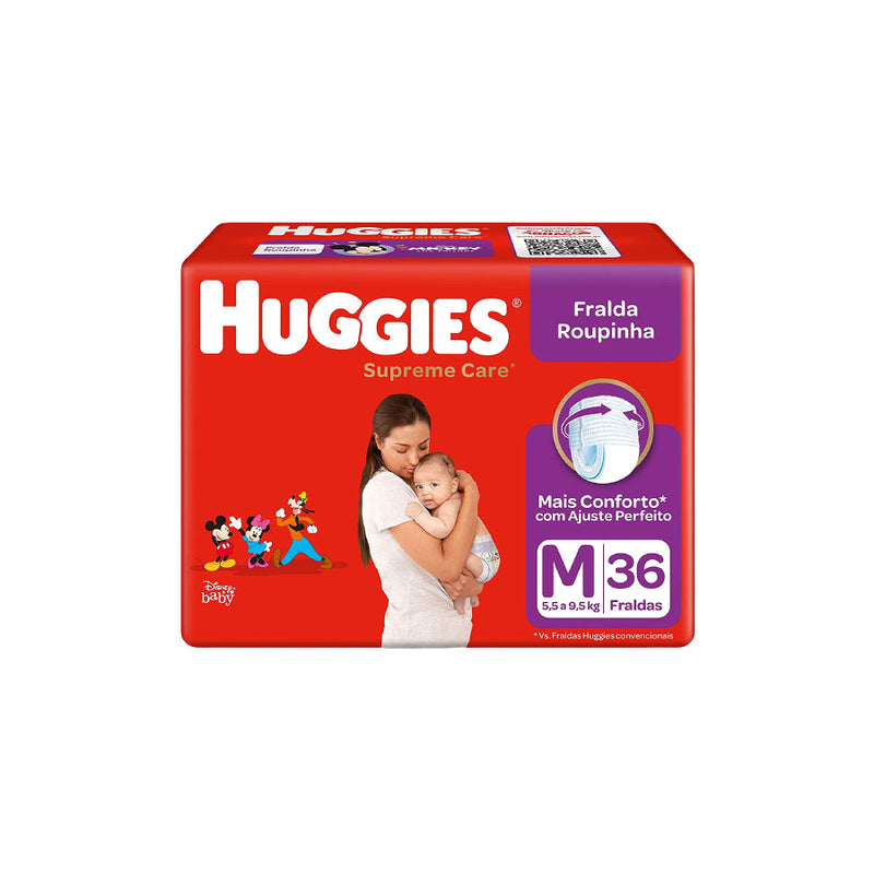 Fralda Huggies Supreme Care Roupinha M - 36 Fraldas