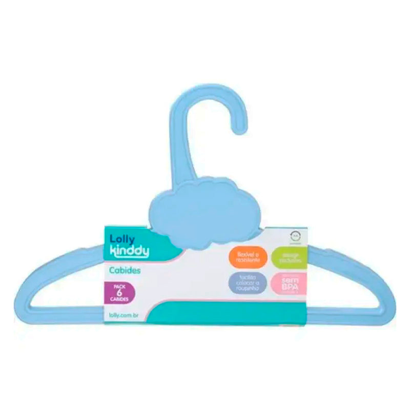 Kit 6 Cabides Special Lolly - Azul