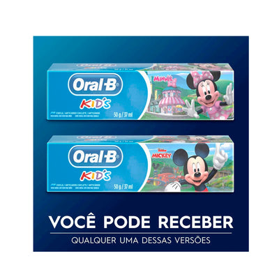 Oral-B Kids Pasta de Dente Disney Mickey ou Minnie, 1 Unidade 50g